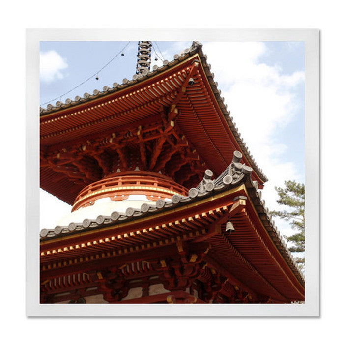 インテリアアート RAKUDECO ラクデコシリーズ 五重塔 ホワイト RD-1012 店舗 カフェ ラウンジ ロビー ホテル 法人 kar-5620958s1の画像