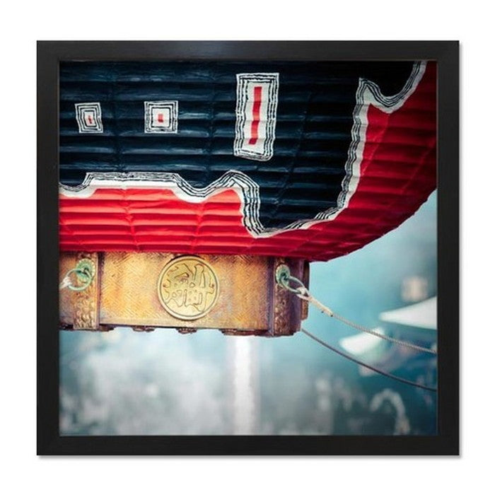 インテリアアート RAKUDECO ラクデコシリーズ 浅草寺 ブラック RD-1011 店舗 カフェ ラウンジ ロビー ホテル 法人 kar-5620962s2の画像