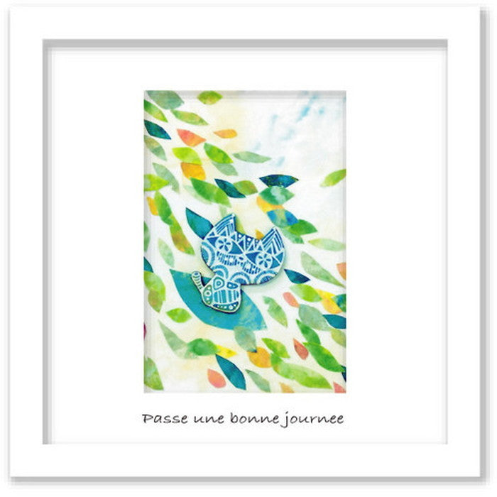 猫沢八郎 Hachiro Necozawa DRAWS CAT RIDING ON THE WIND ヒモ付 NH-1007 200角 インテリア ミニアート 店舗 カフェ ラウンジ ロビー ホテル 法人 kar-5621009s1の画像