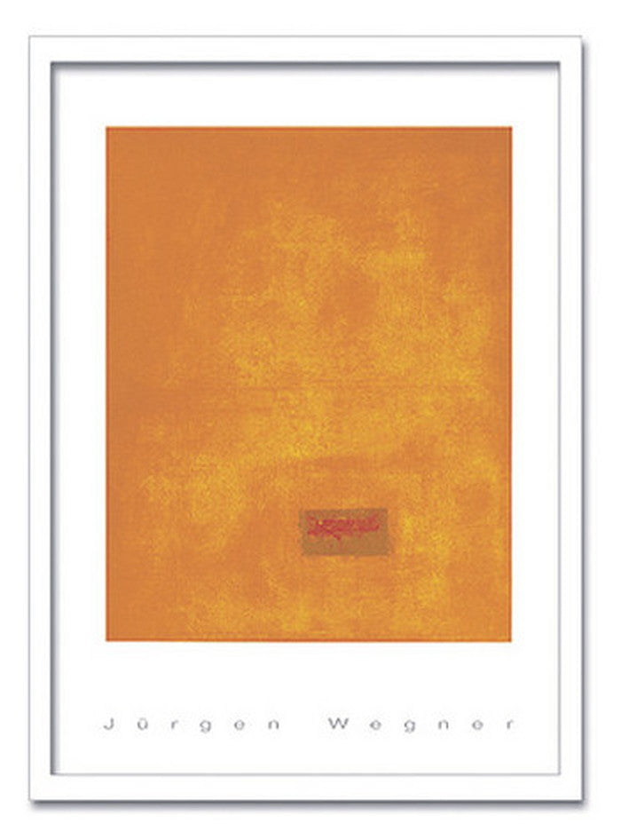 インテリアアート JURGEN WEGNER Untitled 1991 orange ヒモ付 AB-13291 店舗 カフェ ラウンジ ロビー ホテル 法人 kar-6303810s1の画像