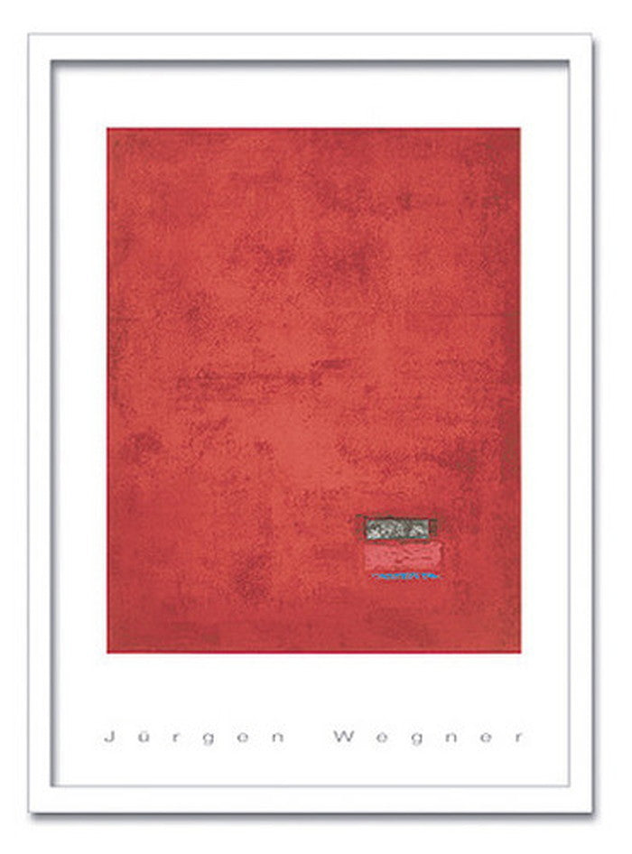 インテリアアート JURGEN WEGNER Untitled 1991 red ヒモ付 AB-13290 店舗 カフェ ラウンジ ロビー ホテル 法人 kar-6303820s1の画像