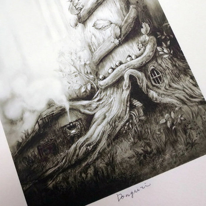 Atelier Flower Horizonプロデュース ジグレー版画 dongri SA-3005 ヒモ付 店舗 カフェ ラウンジ ロビー ホテル 法人 kar-6829338S1の画像