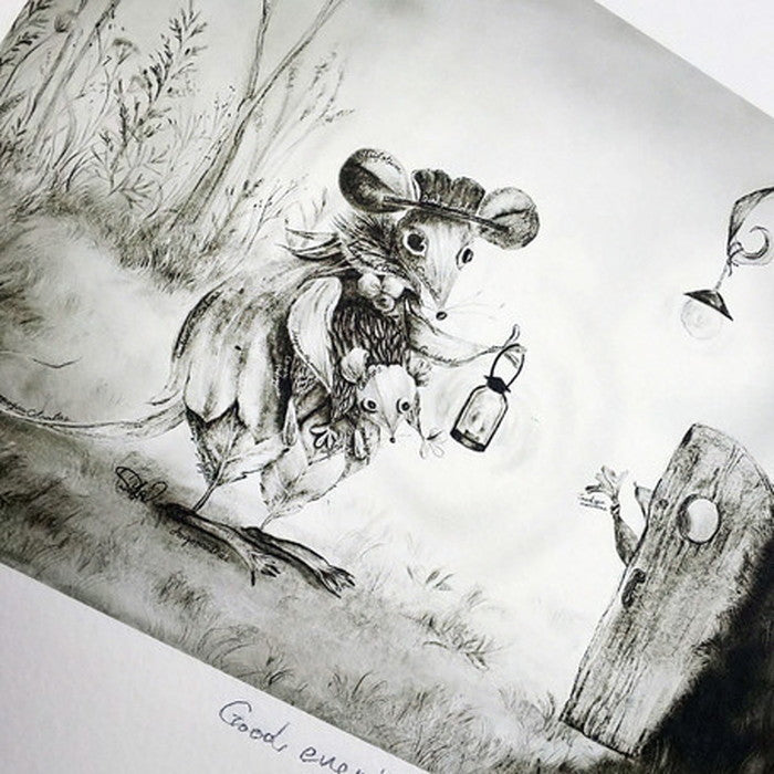 Atelier Flower Horizonプロデュース ジグレー版画 good evening SA-3006 ヒモ付 店舗 カフェ ラウンジ ロビー ホテル 法人 kar-6829339S1の画像