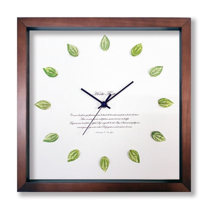 かわいいピレアの掛時計 Pilea Clock SV-2003 フレームカラー:ブラウン 保証付 店舗 カフェ ラウンジ ロビー ホテル 法人 kar-9284146s3の画像