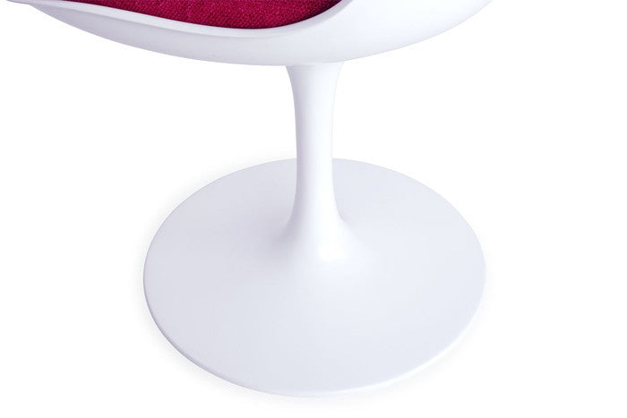 エーロ・サーリネン チューリップ サイドチェア ファブリック マットホワイト FRP 保証付 e-comfort デザイナーズ ジェネリック家具 リプロダクト kwg-c16129の画像