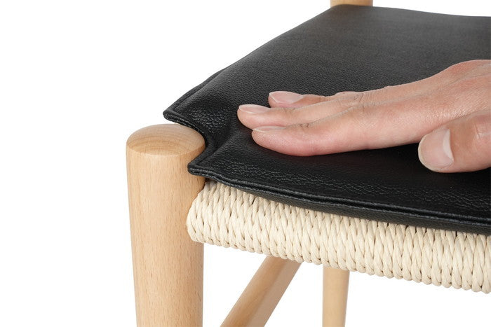 【即納】リボーンチェア 専用シートのみ PUレザー ブラック ブラウン ベージュ W47xD41xH2 e-comfort デザイナーズ ジェネリック家具 リプロダクト kwg-ch9324sの画像