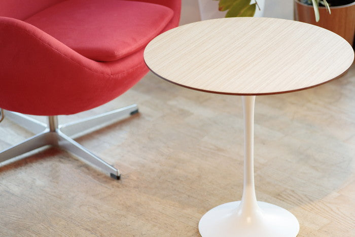 エーロ・サーリネン チューリップ ラウンド サイド コーヒーテーブル 直径52cm ウォルナット black 保証付 e-comfort デザイナーズ ジェネリック家具 リプロダクト kwg-ct6132bの画像