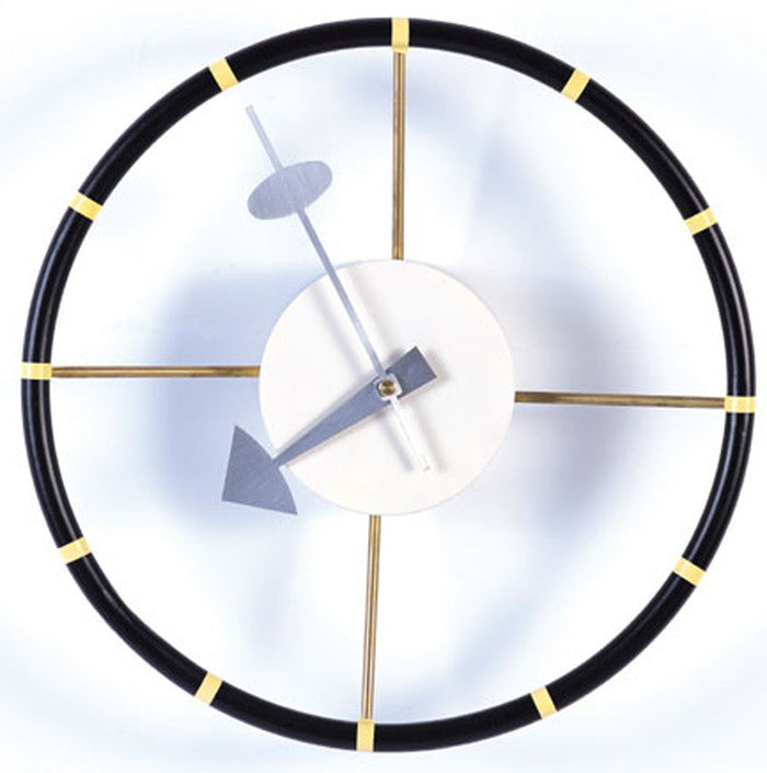 【即納】ジョージ ネルソン ステアリングホイール クロック 保証付 e-comfort デザイナーズ ジェネリック家具 リプロダクト kwg-cw05の画像