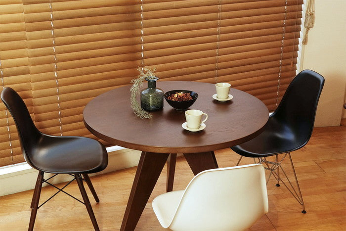 【即納】ジャン・プルーヴェ ゲリドンテーブルA 直径95cm オーク オークブラウン 保証付 e-comfort デザイナーズ ジェネリック家具 リプロダクト kwg-dt9514aの画像