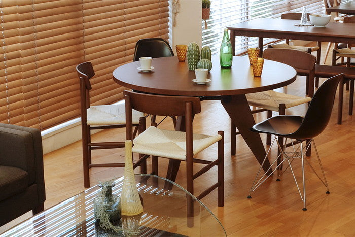 【即納】ジャン・プルーヴェ ゲリドンテーブルA 直径120cm オーク オークブラウン 保証付 e-comfort デザイナーズ ジェネリック家具 リプロダクト kwg-dt9514bの画像