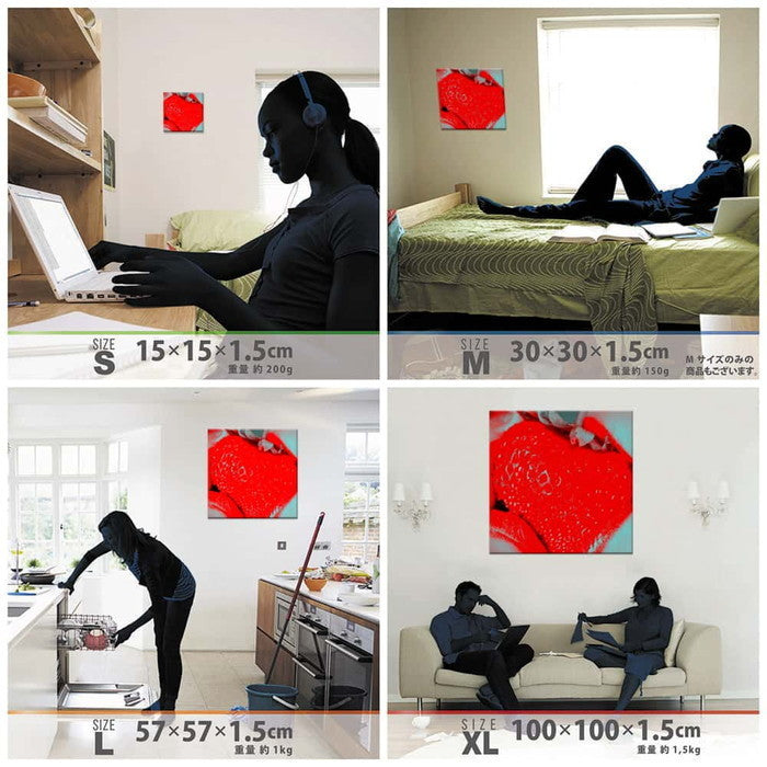 ガールズモチーフ SEXY XLサイズ 100cm×100cm アートパネル ファブリックパネル アートボード 壁掛け 日本製 ラッピング付き 店舗 カフェ ラウンジ ロビー ホテル 法人 lib-ccc-0011-xlの画像