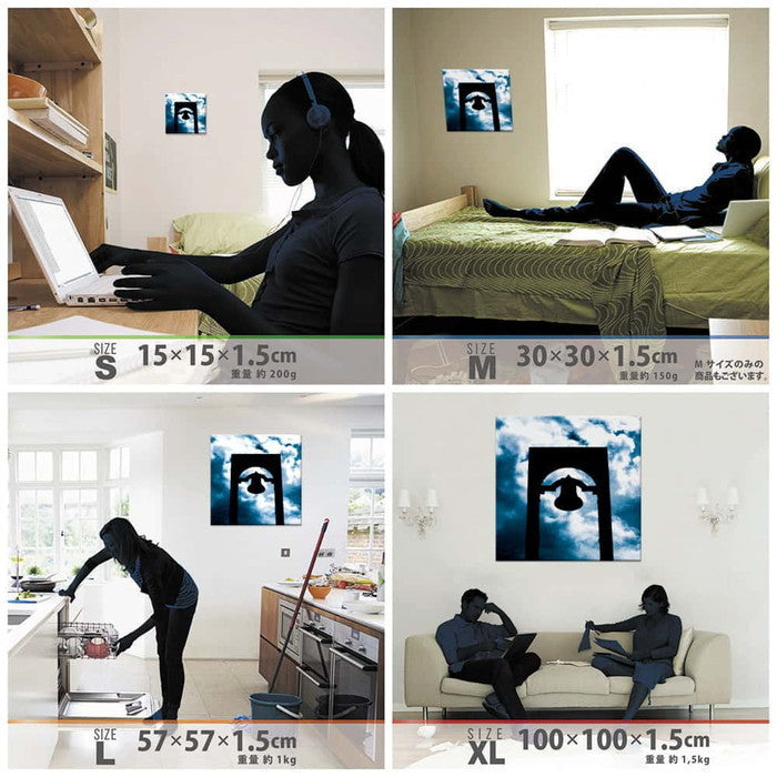 cruce co. クルーチェ・アンド・コー Lサイズ 57cm×57cm アートパネル ファブリックパネル アートボード 壁掛け 日本製 ラッピング付き 店舗 カフェ ラウンジ ロビー ホテル 法人 lib-cru-0006-lの画像