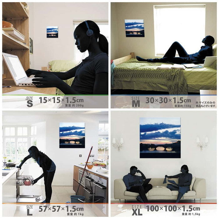 cruce co. クルーチェ・アンド・コー XLサイズ 100cm×100cm アートパネル ファブリックパネル アートボード 壁掛け 日本製 ラッピング付き 店舗 カフェ ラウンジ ロビー ホテル 法人 lib-cru-0012-xlの画像