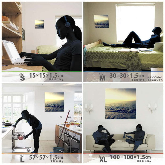 cruce co. クルーチェ・アンド・コー XLサイズ 100cm×100cm アートパネル ファブリックパネル アートボード 壁掛け 日本製 ラッピング付き 店舗 カフェ ラウンジ ロビー ホテル 法人 lib-cru-0028-xlの画像