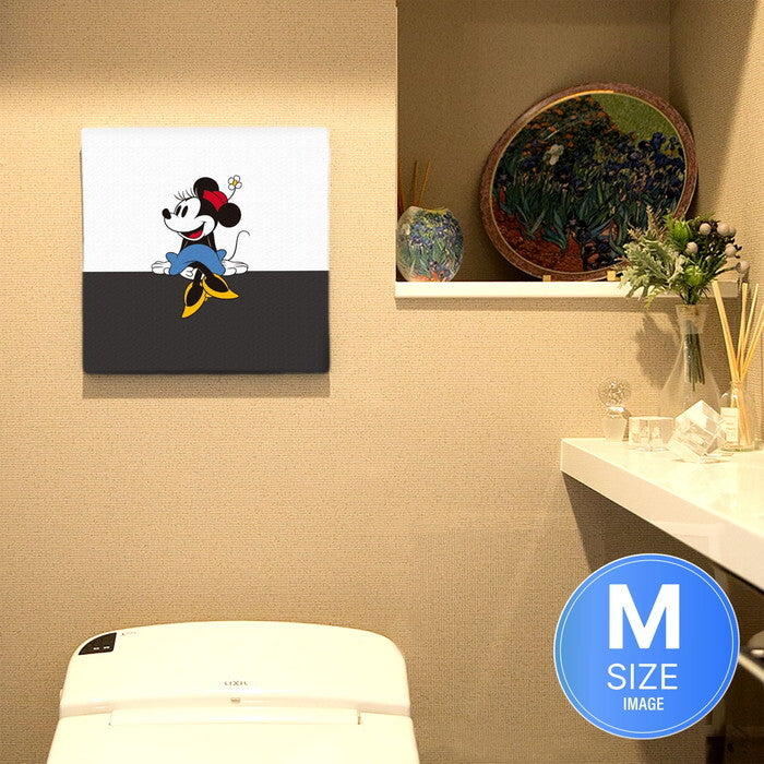 ミニー ディズニー Mickey Mouse Mサイズ 30cm×30cm アートパネル ファブリックパネル アートボード 壁掛け 日本製 ラッピング付き 店舗 カフェ ラウンジ ロビー ホテル 法人 lib-dsny-2307-03の画像