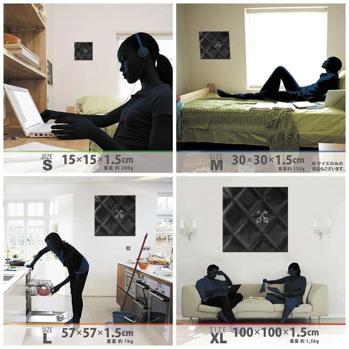 レザーモチーフ edih XLサイズ 100cm×100cm アートパネル ファブリックパネル アートボード 壁掛け 日本製 ラッピング付き 店舗 カフェ ラウンジ ロビー ホテル 法人 lib-edi-0001-xlの画像