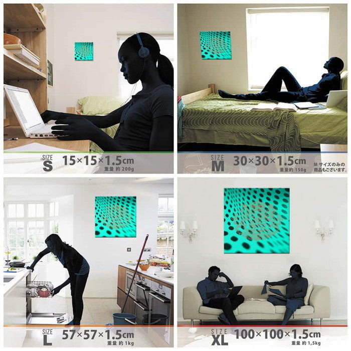 ファッショングラフィック edih XLサイズ 100cm×100cm アートパネル ファブリックパネル アートボード 壁掛け 日本製 ラッピング付き 店舗 カフェ ラウンジ ロビー ホテル 法人 lib-edi-0007-xlの画像