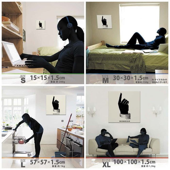 ファッショングラフィック edih XLサイズ 100cm×100cm アートパネル ファブリックパネル アートボード 壁掛け 日本製 ラッピング付き 店舗 カフェ ラウンジ ロビー ホテル 法人 lib-edi-0015-xlの画像