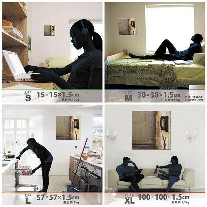 ファッショングラフィック edih XLサイズ 100cm×100cm アートパネル ファブリックパネル アートボード 壁掛け 日本製 ラッピング付き 店舗 カフェ ラウンジ ロビー ホテル 法人 lib-edi-0020-xlの画像