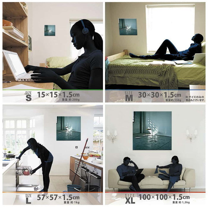 秦義之 アート Yoshiyuki Hata XLサイズ 100cm×100cm アートパネル ファブリックパネル アートボード 壁掛け 日本製 ラッピング付き 店舗 カフェ ラウンジ ロビー ホテル 法人 lib-hat-0004-xlの画像