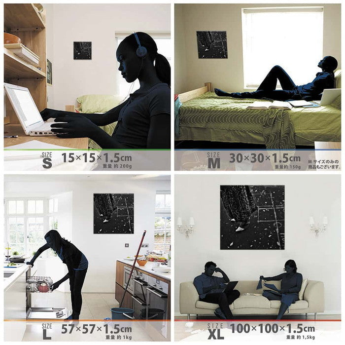 秦義之 Yoshiyuki Hata XLサイズ 100cm×100cm アートパネル ファブリックパネル アートボード 壁掛け 日本製 ラッピング付き 店舗 カフェ ラウンジ ロビー ホテル 法人 lib-hat-0021-xlの画像