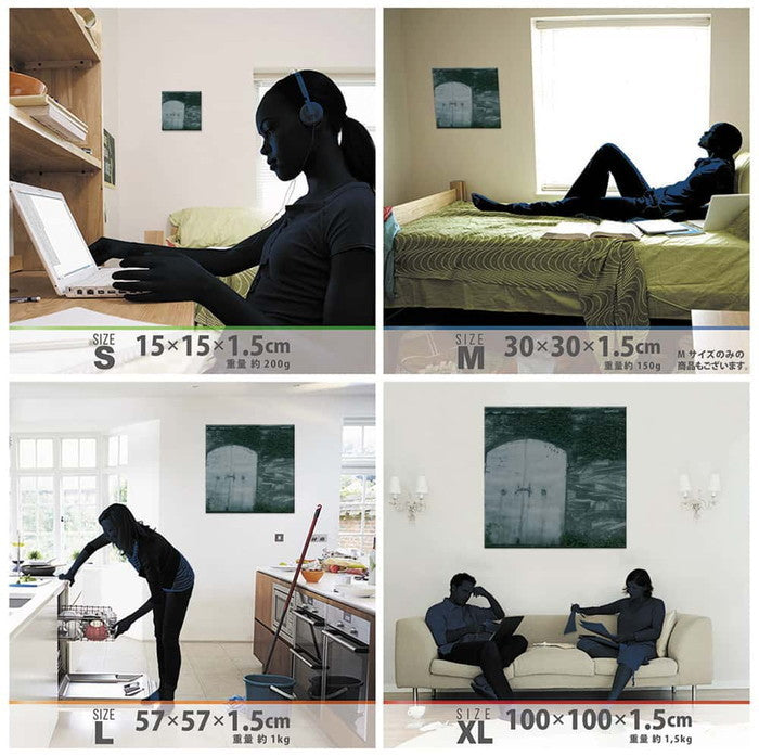 秦義之 Yoshiyuki Hata Mサイズ 30cm×30cm アートパネル ファブリックパネル アートボード 壁掛け 日本製 ラッピング付き 店舗 カフェ ラウンジ ロビー ホテル 法人 lib-hat-0025-l-mの画像