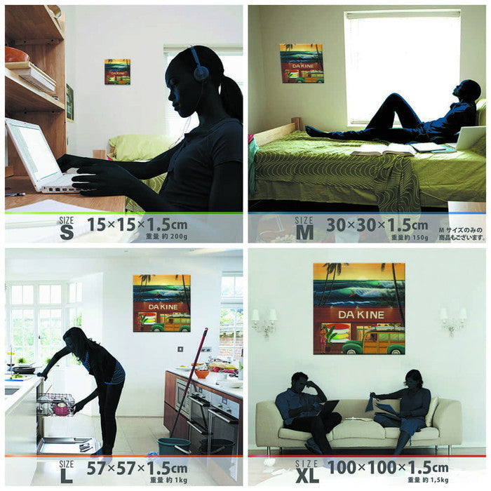 HILO KUME ヒロクメ hrk-0002 XLサイズ 100cm×100cm アートパネル ファブリックパネル アートボード 壁掛け 日本製 ラッピング付き 店舗 カフェ ラウンジ ロビー ホテル 法人 lib-hrk-0002-xlの画像