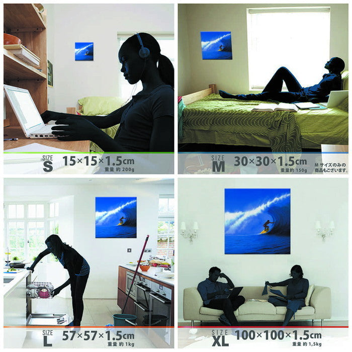 HILO KUME ヒロクメ hrk-0005 XLサイズ 100cm×100cm アートパネル ファブリックパネル アートボード 壁掛け 日本製 ラッピング付き 店舗 カフェ ラウンジ ロビー ホテル 法人 lib-hrk-0005-xlの画像