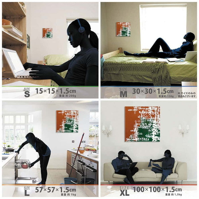 DAISUKE INOMOTO ダイスケ イノモト inom-1807-004 XLサイズ 100cm×100cm アートパネル ファブリックパネル アートボード 壁掛け 日本製 ラッピング付き 店舗 カフェ ラウンジ ロビー ホテル 法人 lib-inom-1807-004-xlの画像