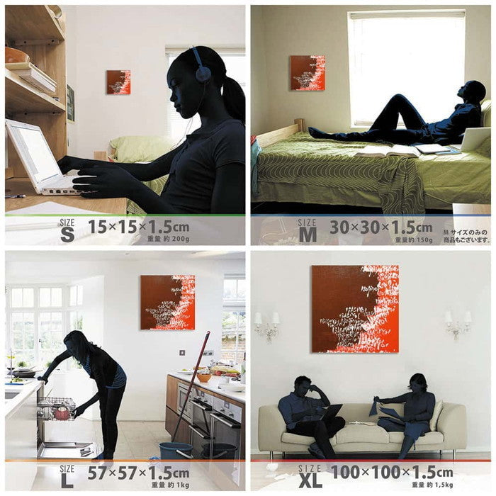 DAISUKE INOMOTO ダイスケ イノモト inom-1807-009 XLサイズ 100cm×100cm アートパネル ファブリックパネル アートボード 壁掛け 日本製 ラッピング付き 店舗 カフェ ラウンジ ロビー ホテル 法人 lib-inom-1807-009-xlの画像