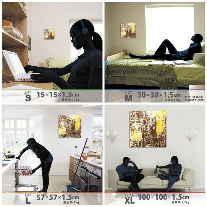 DAISUKE INOMOTO ダイスケ イノモト inom-1807-026 XLサイズ 100cm×100cm アートパネル ファブリックパネル アートボード 壁掛け 日本製 ラッピング付き 店舗 カフェ ラウンジ ロビー ホテル 法人 lib-inom-1807-026-xlの画像