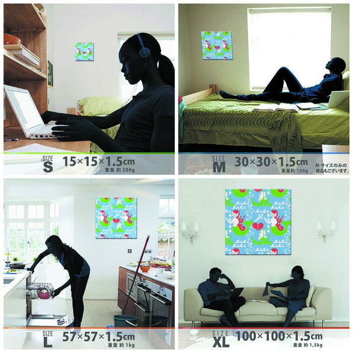 Kinpro design 北欧 XLサイズ 100cm×100cm アートパネル ファブリックパネル アートボード 壁掛け 日本製 ラッピング付き 店舗 カフェ ラウンジ ロビー ホテル 法人 lib-kpr-0016-xlの画像