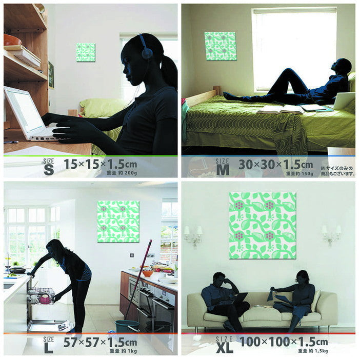 Kinpro design 北欧 Lサイズ 57cm×57cm アートパネル ファブリックパネル アートボード 壁掛け 日本製 ラッピング付き 店舗 カフェ ラウンジ ロビー ホテル 法人 lib-kpr-0021-lの画像