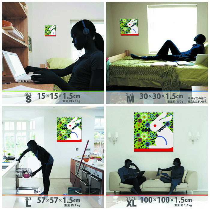 Kinpro design 北欧 XLサイズ 100cm×100cm アートパネル ファブリックパネル アートボード 壁掛け 日本製 ラッピング付き 店舗 カフェ ラウンジ ロビー ホテル 法人 lib-kpr-0026-xlの画像