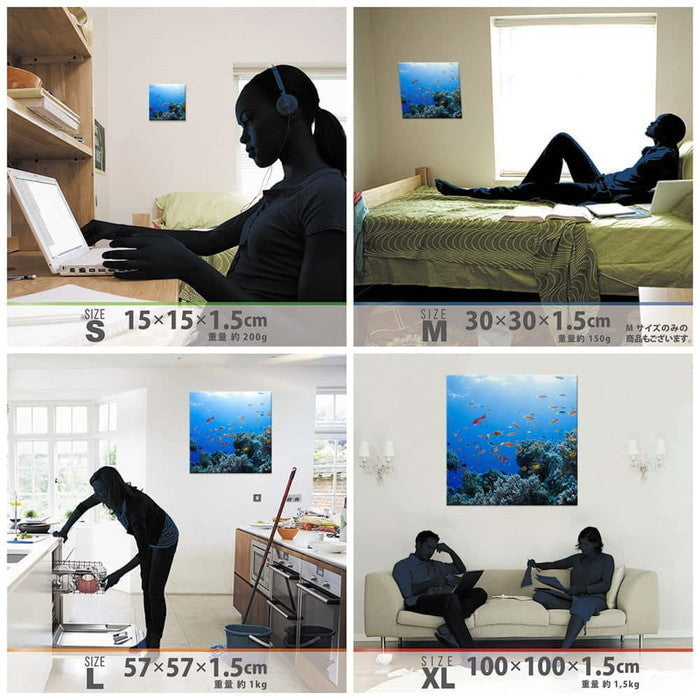 楠哲也氏 撮影 TETSUYA KUSU XLサイズ 100cm×100cm アートパネル ファブリックパネル アートボード 壁掛け 日本製 ラッピング付き 店舗 カフェ ラウンジ ロビー ホテル 法人 lib-kus-0005-xlの画像