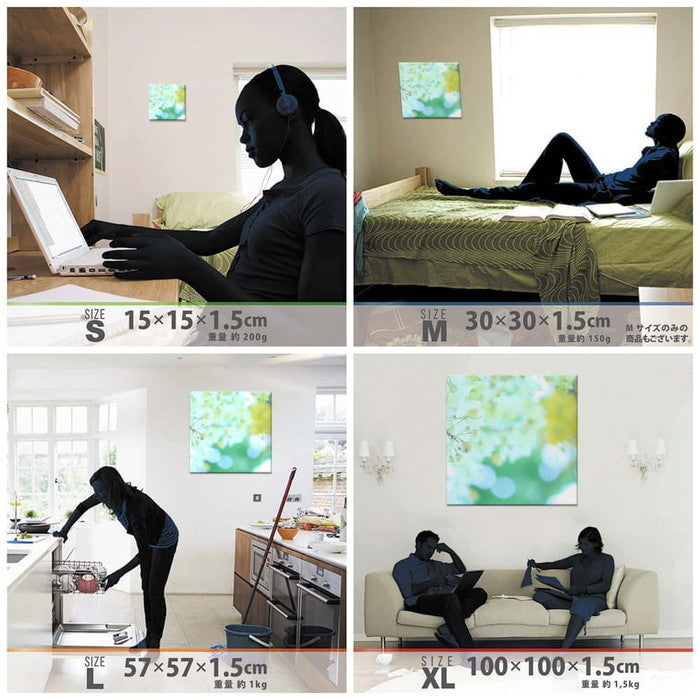 うみカメラマン むらいさち 花 Sachi Murai XLサイズ 100cm×100cm アートパネル ファブリックパネル アートボード 壁掛け 日本製 ラッピング付き 店舗 カフェ ラウンジ ロビー ホテル 法人 lib-mur-0005-xlの画像