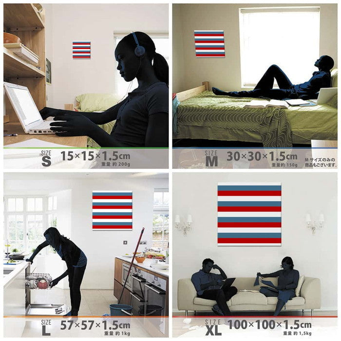 北欧 NORDIC XLサイズ 100cm×100cm アートパネル ファブリックパネル アートボード 壁掛け 日本製 ラッピング付き 店舗 カフェ ラウンジ ロビー ホテル 法人 lib-pat-0009-xlの画像