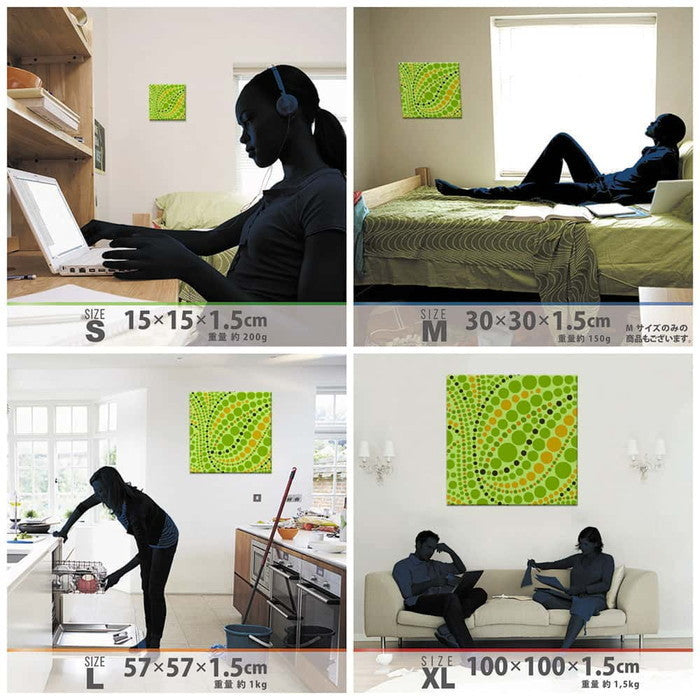 北欧 NORDIC XLサイズ 100cm×100cm アートパネル ファブリックパネル アートボード 壁掛け 日本製 ラッピング付き 店舗 カフェ ラウンジ ロビー ホテル 法人 lib-pat-0013-xlの画像