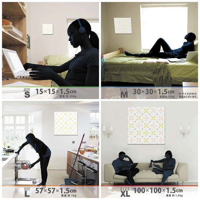 幾何学 モダン MODERN XLサイズ 100cm×100cm アートパネル ファブリックパネル アートボード 壁掛け 日本製 ラッピング付き 店舗 カフェ ラウンジ ロビー ホテル 法人 lib-pat-0030-xlの画像