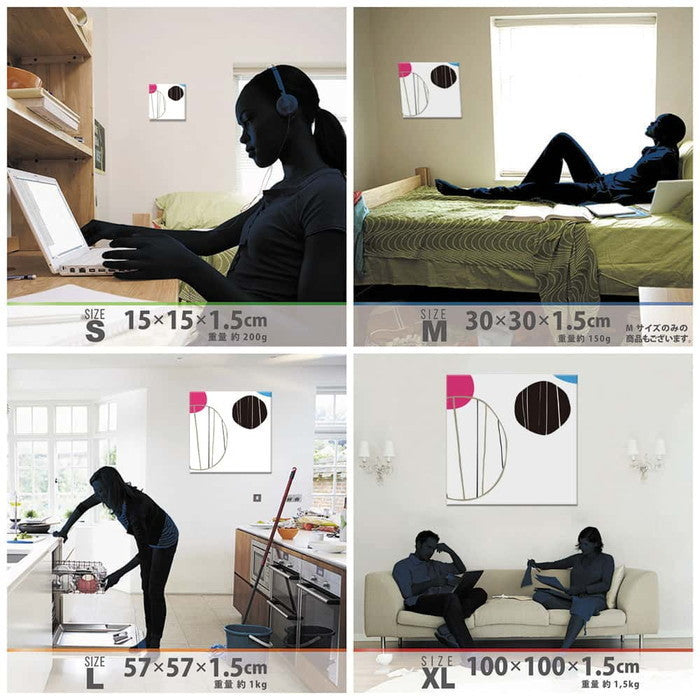 和風 モチーフ 和 XLサイズ 100cm×100cm アートパネル ファブリックパネル アートボード 壁掛け 日本製 ラッピング付き 店舗 カフェ ラウンジ ロビー ホテル 法人 lib-pat-0036-xlの画像