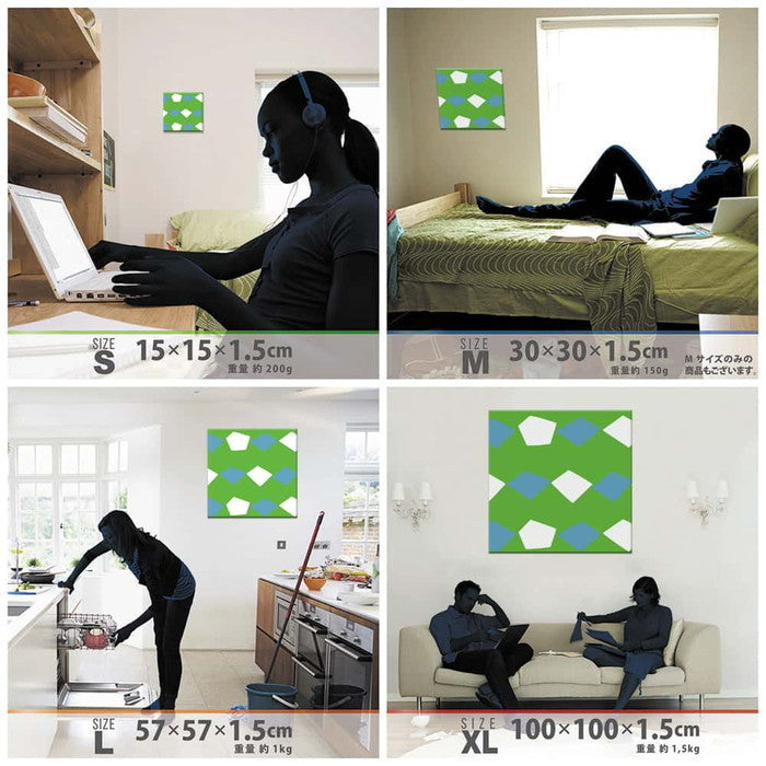 モダン MODERN XLサイズ 100cm×100cm アートパネル ファブリックパネル アートボード 壁掛け 日本製 ラッピング付き 店舗 カフェ ラウンジ ロビー ホテル 法人 lib-pat-0051-xlの画像