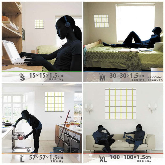 チェック柄 木枠 SIMPLE XLサイズ 100cm×100cm アートパネル ファブリックパネル アートボード 壁掛け 日本製 ラッピング付き 店舗 カフェ ラウンジ ロビー ホテル 法人 lib-pat-0089-xlの画像