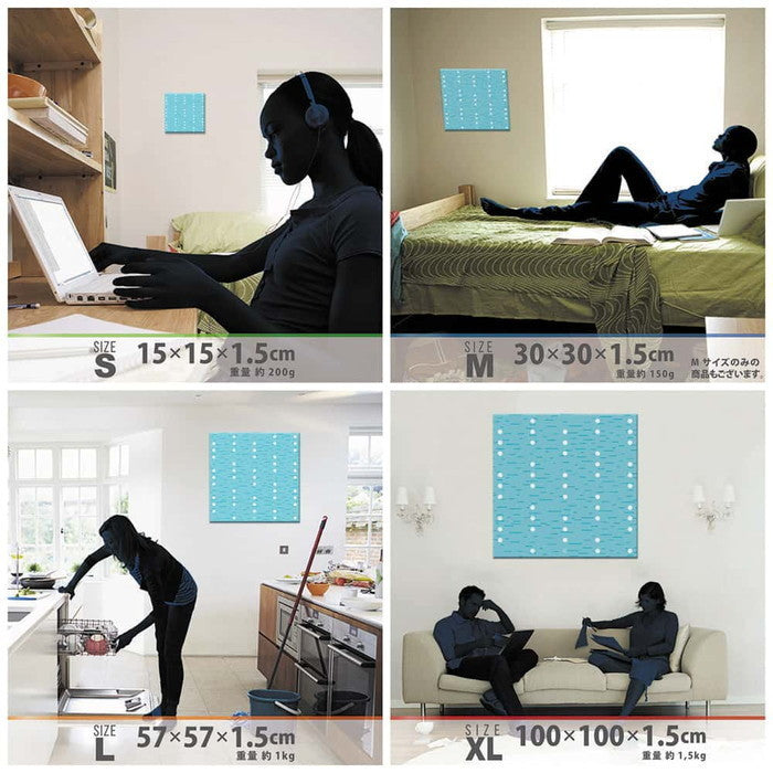 水玉モチーフ SIMPLE XLサイズ 100cm×100cm アートパネル ファブリックパネル アートボード 壁掛け 日本製 ラッピング付き 店舗 カフェ ラウンジ ロビー ホテル 法人 lib-pat-0109-xlの画像