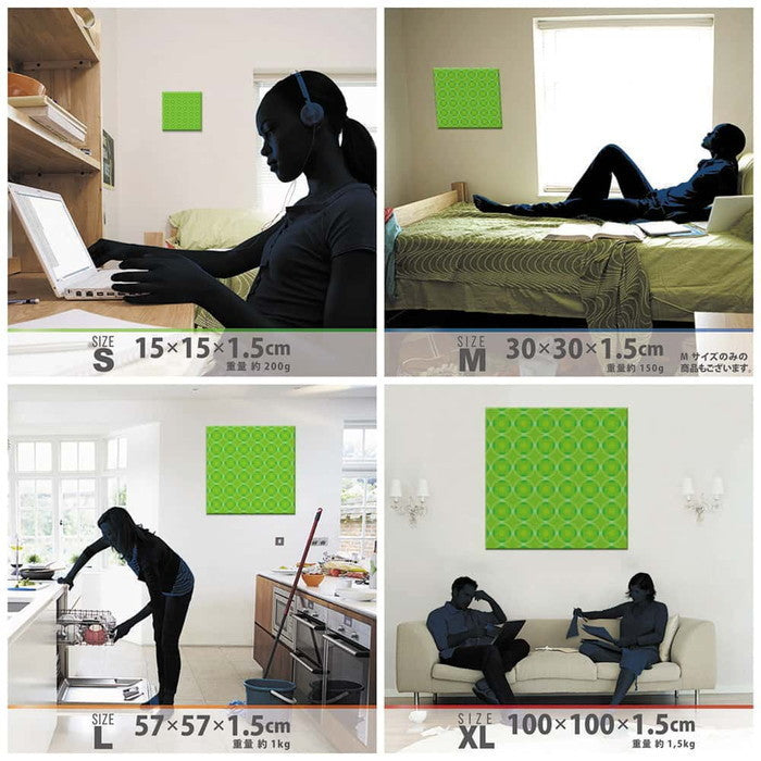 水玉 SIMPLE XLサイズ 100cm×100cm アートパネル ファブリックパネル アートボード 壁掛け 日本製 ラッピング付き 店舗 カフェ ラウンジ ロビー ホテル 法人 lib-pat-0150-xlの画像