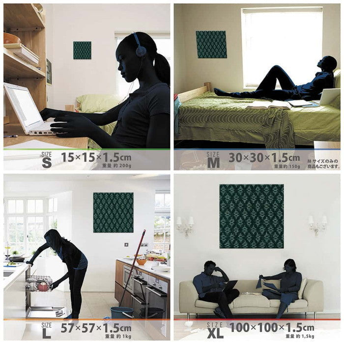 和柄 和 XLサイズ 100cm×100cm アートパネル ファブリックパネル アートボード 壁掛け 日本製 ラッピング付き 店舗 カフェ ラウンジ ロビー ホテル 法人 lib-pat-0253-xlの画像