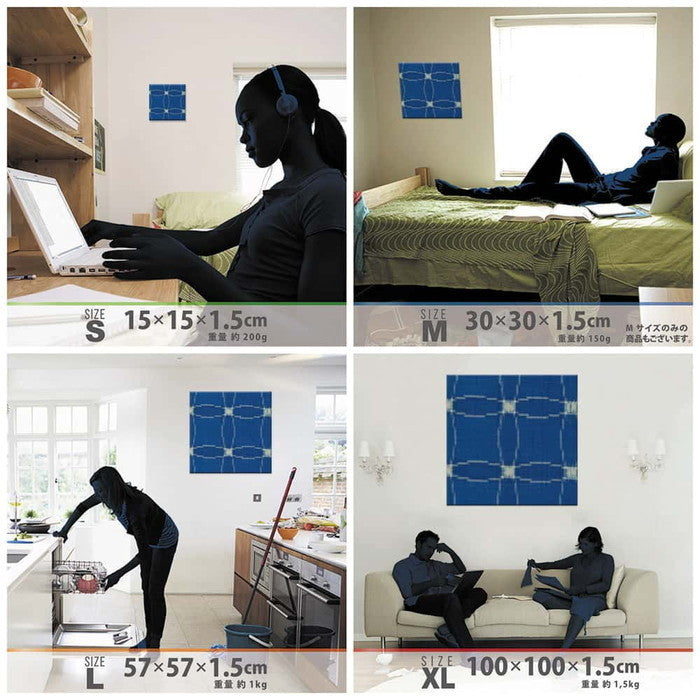 伝統模様 和 XLサイズ 100cm×100cm アートパネル ファブリックパネル アートボード 壁掛け 日本製 ラッピング付き 店舗 カフェ ラウンジ ロビー ホテル 法人 lib-pat-0256-xlの画像