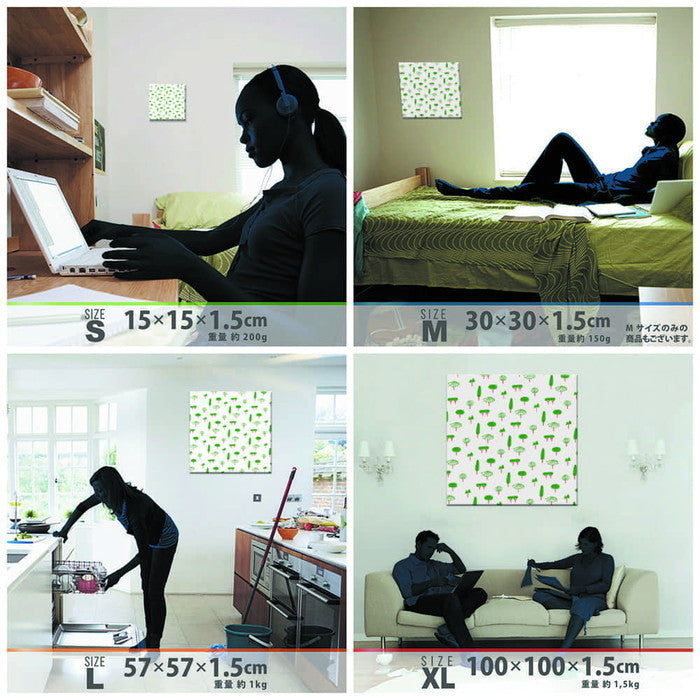 北欧テイスト pat-1702-021 Mサイズ 30cm×30cm アートパネル ファブリックパネル アートボード 壁掛け 日本製 ラッピング付き 店舗 カフェ ラウンジ ロビー ホテル 法人 lib-pat-1702-021-mの画像