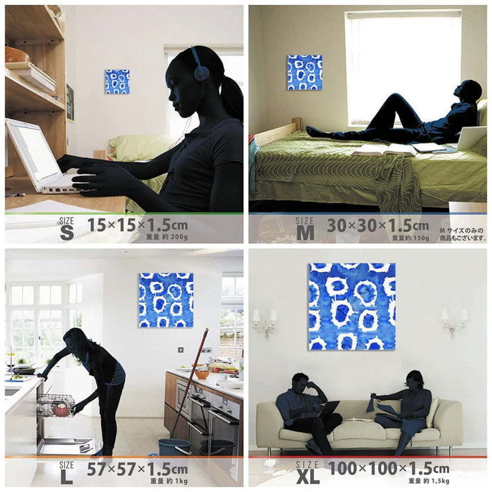 幾何学模様 patt-1803-134 XLサイズ 100cm×100cm アートパネル ファブリックパネル アートボード 壁掛け 日本製 ラッピング付き 店舗 カフェ ラウンジ ロビー ホテル 法人 lib-patt-1803-134-xlの画像