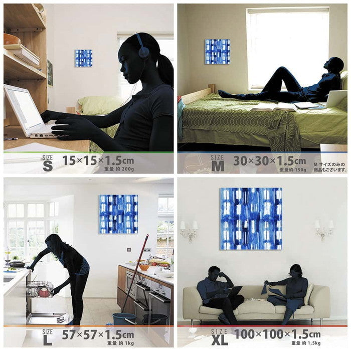 幾何学模様 patt-1803-136 XLサイズ 100cm×100cm アートパネル ファブリックパネル アートボード 壁掛け 日本製 ラッピング付き 店舗 カフェ ラウンジ ロビー ホテル 法人 lib-patt-1803-136-xlの画像