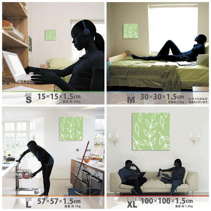 北欧 patt-1902-466 XLサイズ 100cm×100cm アートパネル ファブリックパネル アートボード 壁掛け 日本製 ラッピング付き 店舗 カフェ ラウンジ ロビー ホテル 法人 lib-patt-1902-466-xlの画像